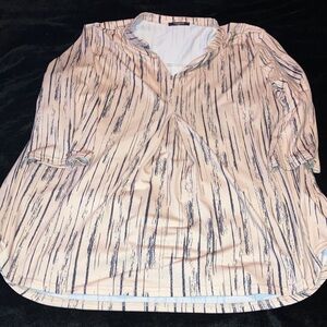 Elegant Beige and Black Women's Blouse
